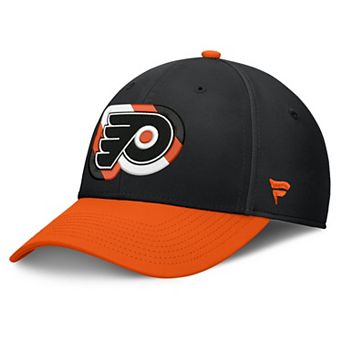 Men's Fanatics Black/Orange Philadelphia Flyers Flex Fit Hat