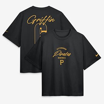 Women's Nike Konnor Griffin Black Pittsburgh Pirates Premium Essentials Boxy Name & Number T-Shirt