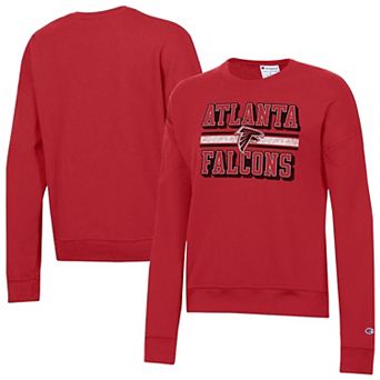 Women's Champion Red Atlanta Falcons Powerblend Fleece Sweatshirt