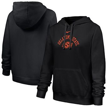Women's Nike Black Oklahoma State Cowboys Club Fleece Hoodie