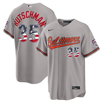 Fourth of July Men's Baltimore Orioles Adley Rutschman Nike Gray USA 250 Stadium Jersey