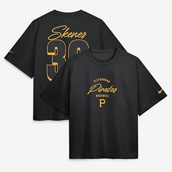 Women's Nike Paul Skenes Black Pittsburgh Pirates Premium Essentials Boxy Name & Number T-Shirt