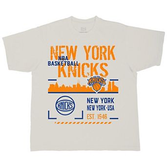 Unisex Stadium Essentials Cream New York Knicks Hideout Urban T-Shirt