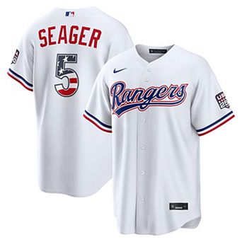 Men's Nike Corey Seager White Texas Rangers USA 250 Fourth of July Home Stadium Jersey