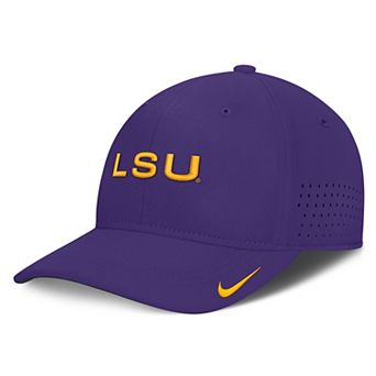 Men's Nike Purple LSU Tigers Gameday Aerobill Swooshflex Dri-FIT Hat