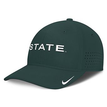 Men's Nike Green Michigan State Spartans Gameday Aerobill Swooshflex Dri-FIT Hat