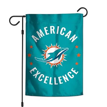 "WinCraft Miami Dolphins 12"" x 18"" Double-Sided America 250 Garden Flag"