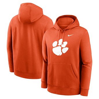 Men's Nike Orange Clemson Tigers Primetime Club Fleece Pullover Hoodie