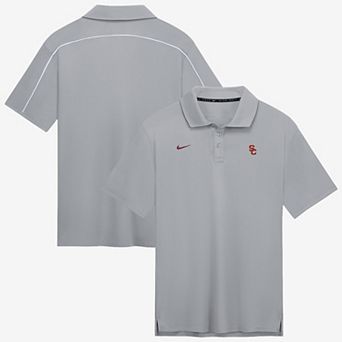 Men's Nike Gray USC Trojans Par Dri-FIT Polo