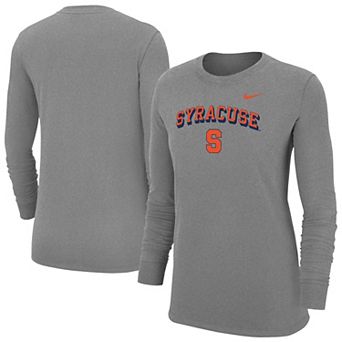 Women's Nike Gray Syracuse Orange Core Logo T-Shirt