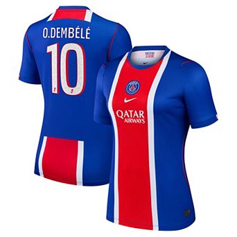 Women's Nike Ousmane Demb̩l̩ Blue Paris Saint-Germain 2026/27 Home Stadium Replica Jersey