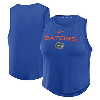 Women's Nike Royal Florida Gators One Dri-FIT Cropped Tank Top