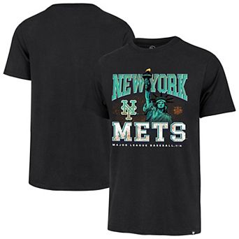 Men's '47 Black New York Mets Regional Franklin T-Shirt