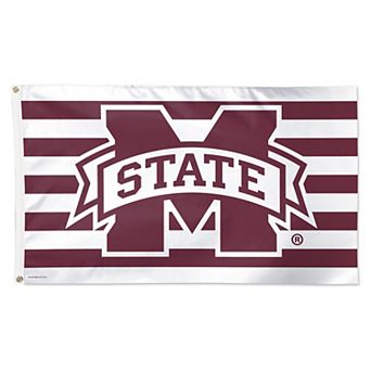 WinCraft Mississippi State Bulldogs 3' x 5' Single-Sided Deluxe Stripes Flag
