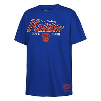 Youth Mitchell & Ness Blue New York Knicks Opening Day T-Shirt
