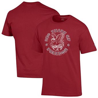 Men's Champion Crimson Alabama Crimson Tide Americana 250 Years of Freedom Tonal T-Shirt
