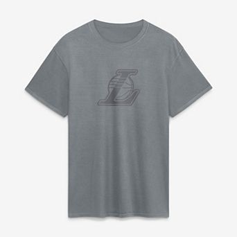 Men's Fanatics Gray Los Angeles Lakers Beach Wash T-Shirt