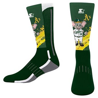 Youth Starter Green Athletics Phenom Mascot Color Splash Crew Socks