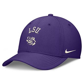 Men's Nike Purple LSU Tigers Campus Prep Chained & Arched Swooshflex Flex Hat