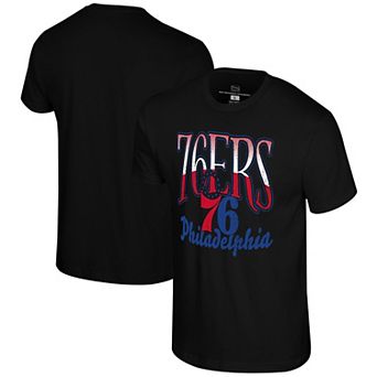 Unisex Stadium Essentials Black Philadelphia 76ers Sky High T-Shirt