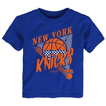 Youth Mitchell & Ness Blue New York Knicks Slam Dunk T-Shirt