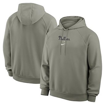 Men's Nike Gray Philadelphia Phillies Statement Primary Raglan Dri-FIT Hoodie