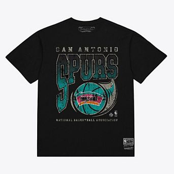 Men's Mitchell & Ness Black San Antonio Spurs Ball Out T-Shirt