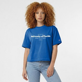 Women's Champion Royal Florida Gators Home Wordmark T-Shirt