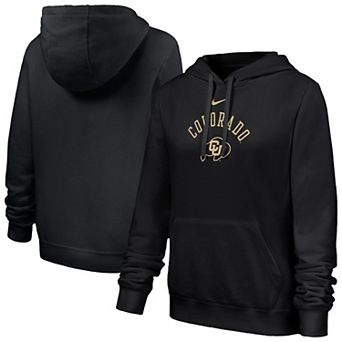 Women's Nike Black Colorado Buffaloes Club Fleece Hoodie