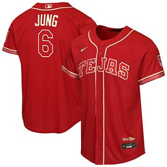 Youth Nike Josh Jung Red Texas Rangers 2026 City Connect Stadium Jersey