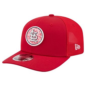Men's New Era Red St. Louis Cardinals Floral Patch 9SEVENTY Adjustable Hat