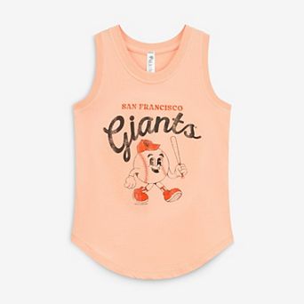 Youth Soft as a Grape Orange San Francisco Giants Game Day Tank Top