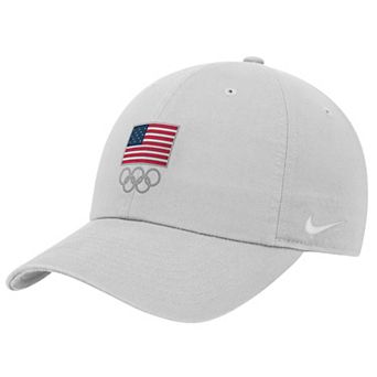 Youth Nike Gray LA28 Summer Olympics Club Adjustable Hat