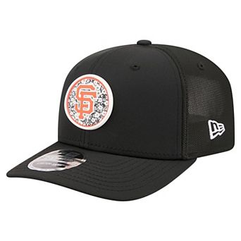 Men's New Era Black San Francisco Giants Floral Patch 9SEVENTY Adjustable Hat