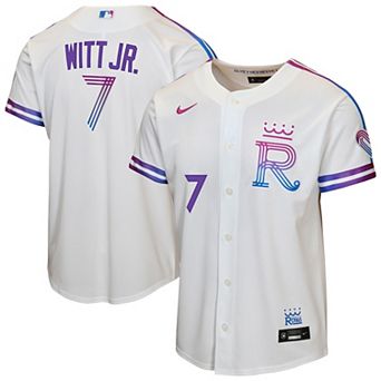 Youth Nike Bobby Witt Jr. White Kansas City Royals 2026 City Connect Stadium Jersey