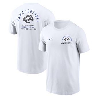 Men's Nike White Los Angeles Rams Split Logo T-Shirt