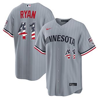 Fourth of July Men's Minnesota Twins Joe Ryan Nike Gray USA 250 Stadium Jersey