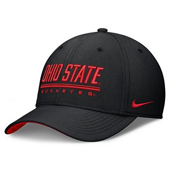 Men's Nike Black Ohio State Buckeyes Game Day Rise Swooshflex Hat