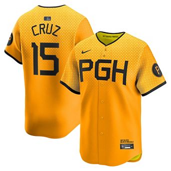 Men's Nike Oneil Cruz Gold Pittsburgh Pirates City Connect Limited Jersey