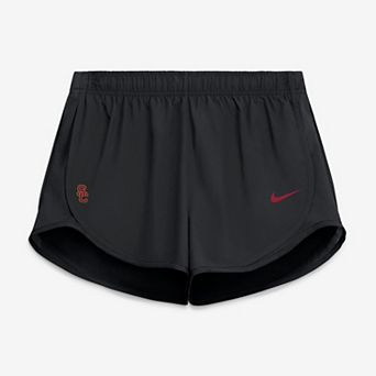 Women's Nike Black USC Trojans Tempo Mid-Rise Dri-FIT Shorts