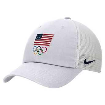 Men's Nike White LA28 Summer Olympics Club Trucker Adjustable Hat