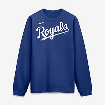 Men's Nike Royal Kansas City Royals Primetime Wordmark Sweatshirt