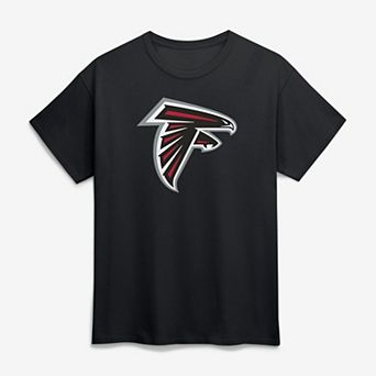 Men's Logo Athletic Black Atlanta Falcons Primary Logo T-Shirt