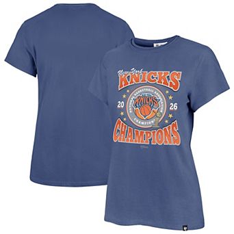 Women's '47 Blue New York Knicks 2026 NBA Finals Champions Frankie T-Shirt