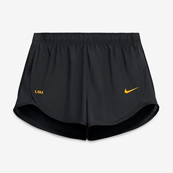 Women's Nike Black LSU Tigers Tempo Mid-Rise Dri-FIT Shorts