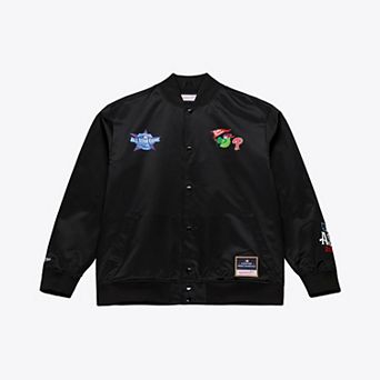 Men's Mitchell & Ness Black Philadelphia Phillies 2026 MLB All-Star Game Phanatic Satin Full-Snap Jacket