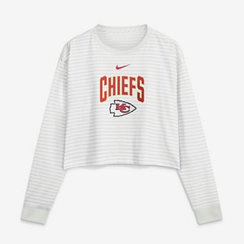 Women's Nike White Kansas City Chiefs Loose Fit Crop Top