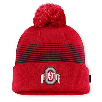 Unisex Nike Scarlet Ohio State Buckeyes 2026 On-Field Cuffed Knit Hat with Pom
