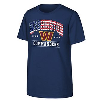 Youth Navy Washington Commanders Americana Arch T-Shirt