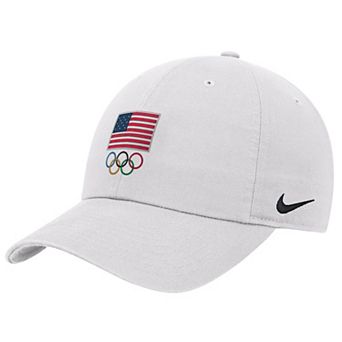 Youth Nike White LA28 Summer Olympics Club Adjustable Hat